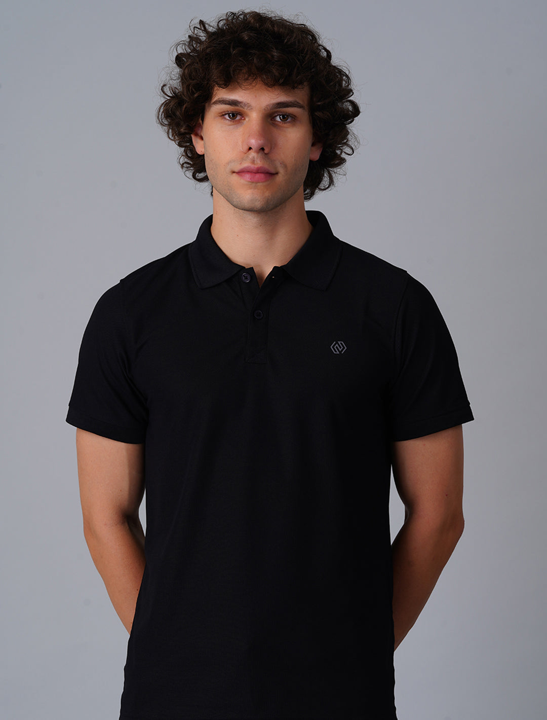 Polo T-Shirt Half Sleeve - Black