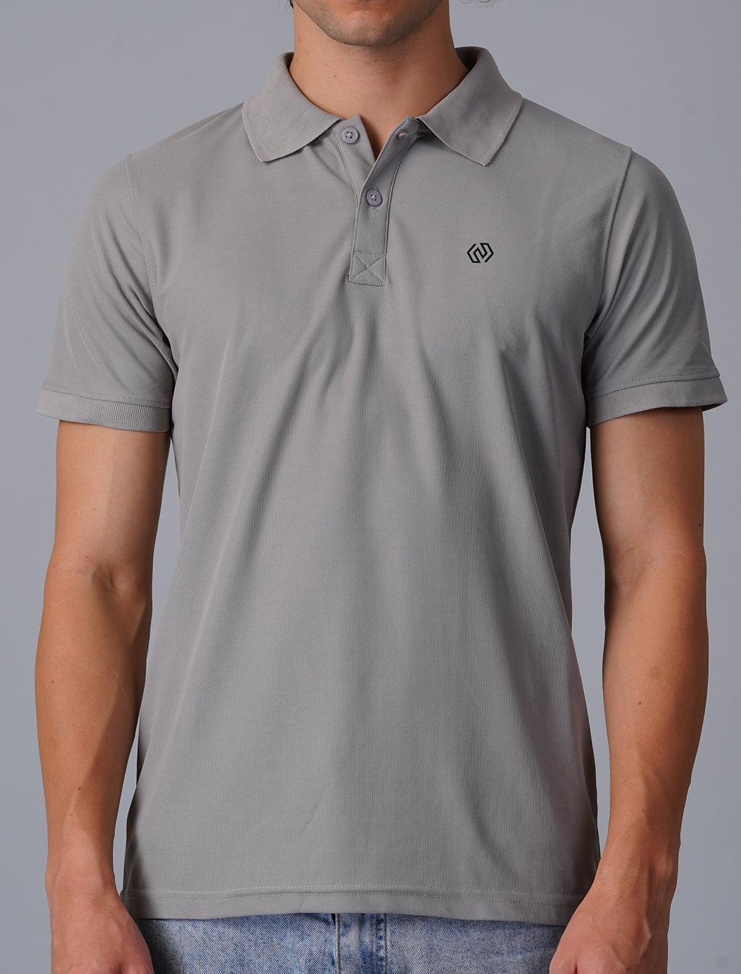 Polo T-Shirt Half Sleeve - Grey