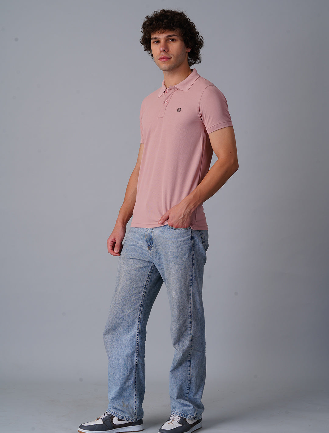 Polo T-Shirt Half Sleeve - Pink