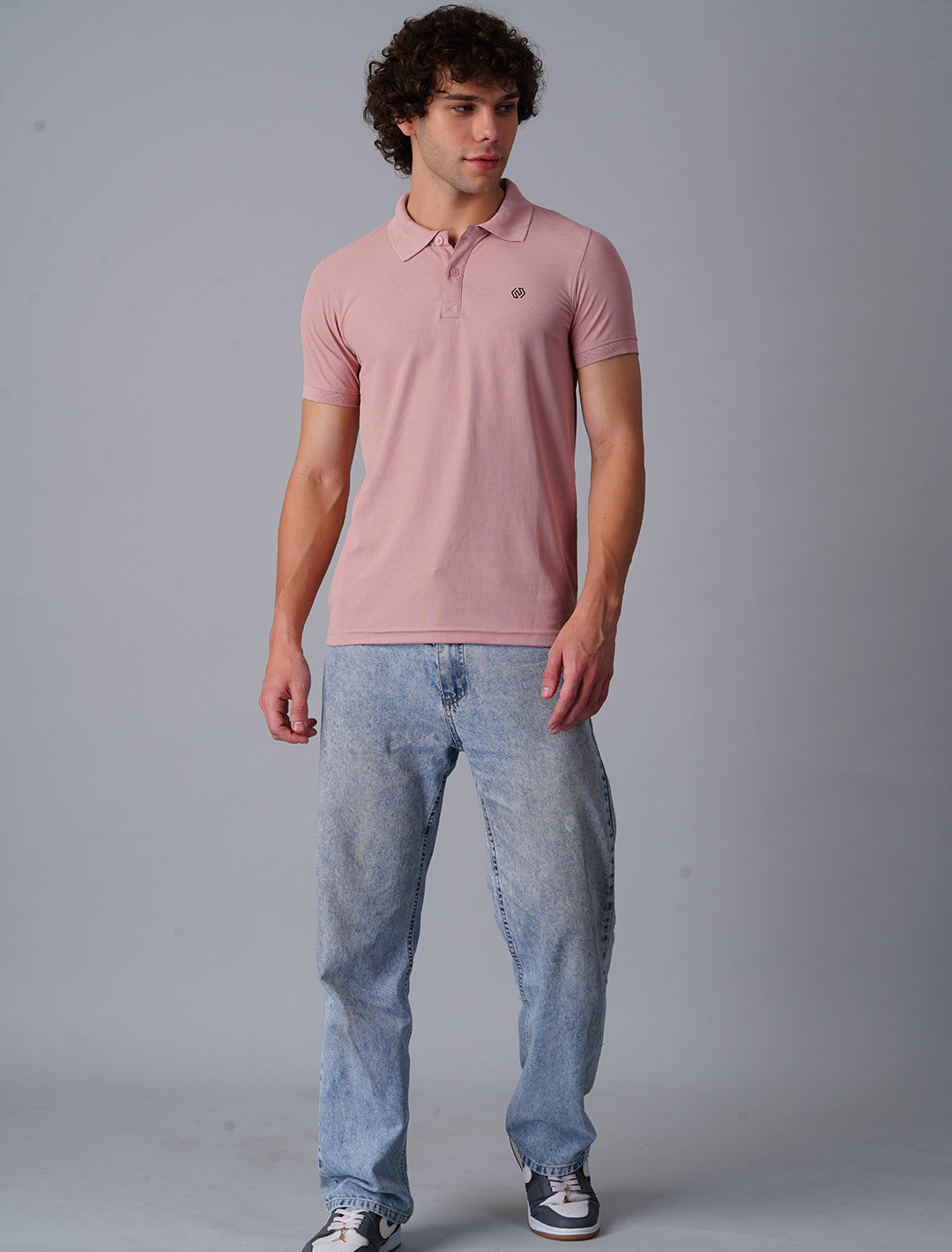 Polo T-Shirt Half Sleeve - Pink