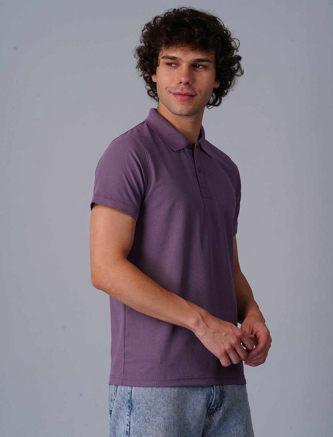 Polo T-Shirt Half Sleeve - Purple