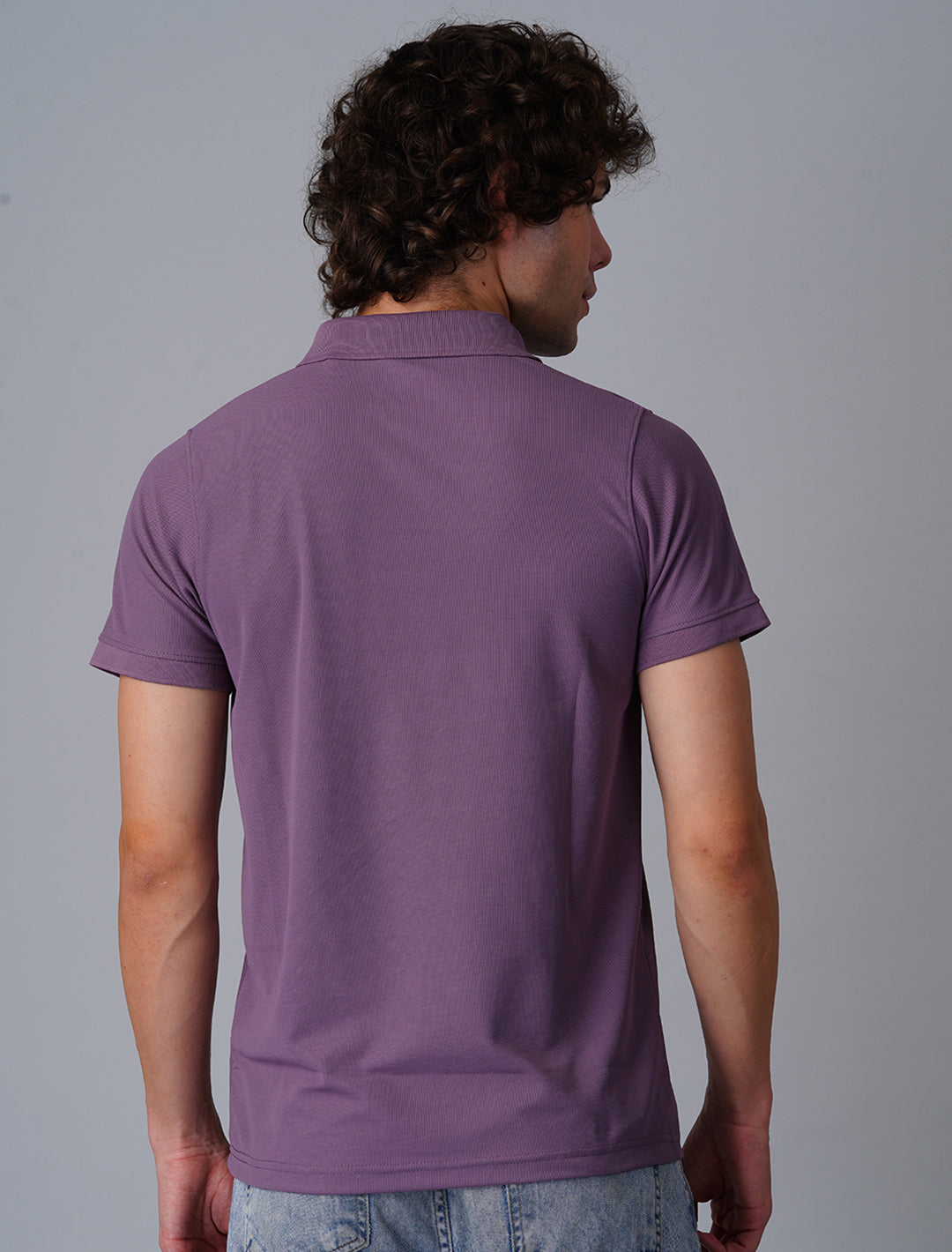 Polo T-Shirt Half Sleeve - Purple