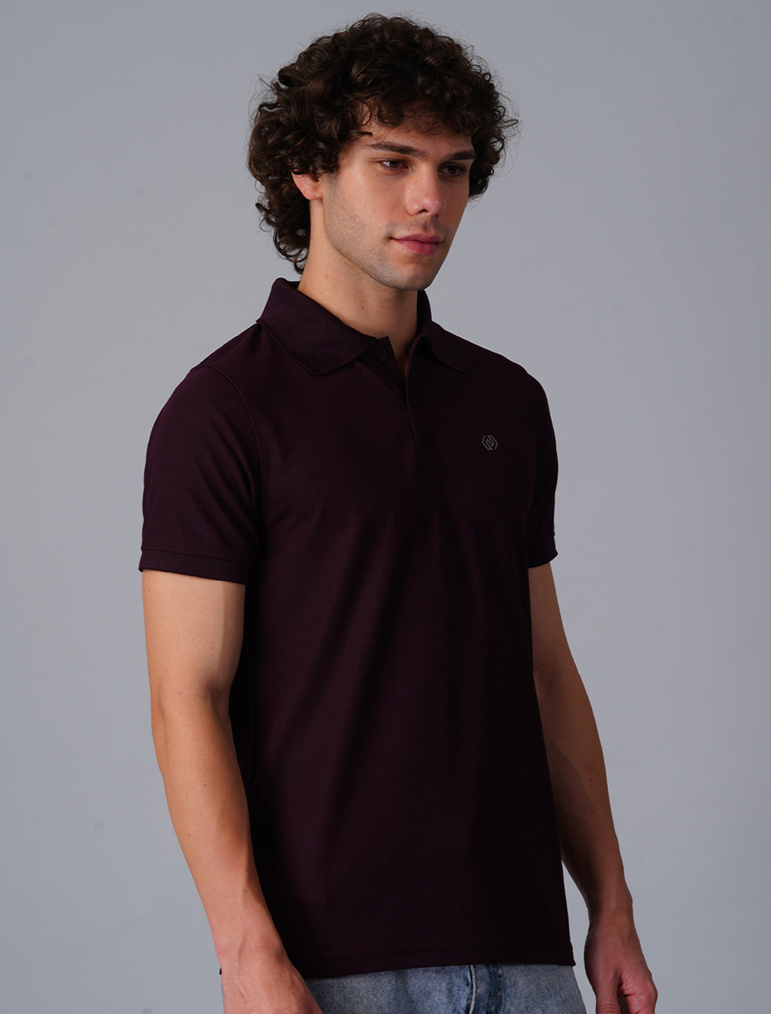 Polo T-Shirt Half Sleeve - Violet