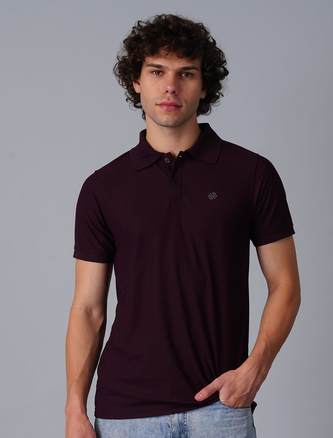 Polo T-Shirt Half Sleeve - Violet