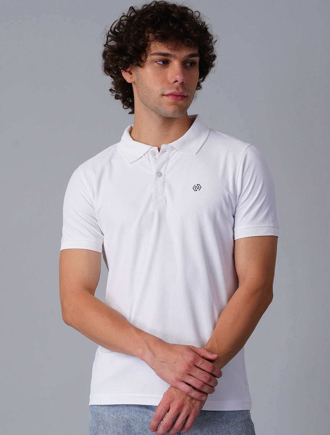 Polo T-Shirt Half Sleeve - White